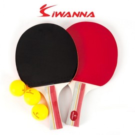 iWanna493 Thin Lightweight Shakehand Table Tennis Racket 2.0 Set