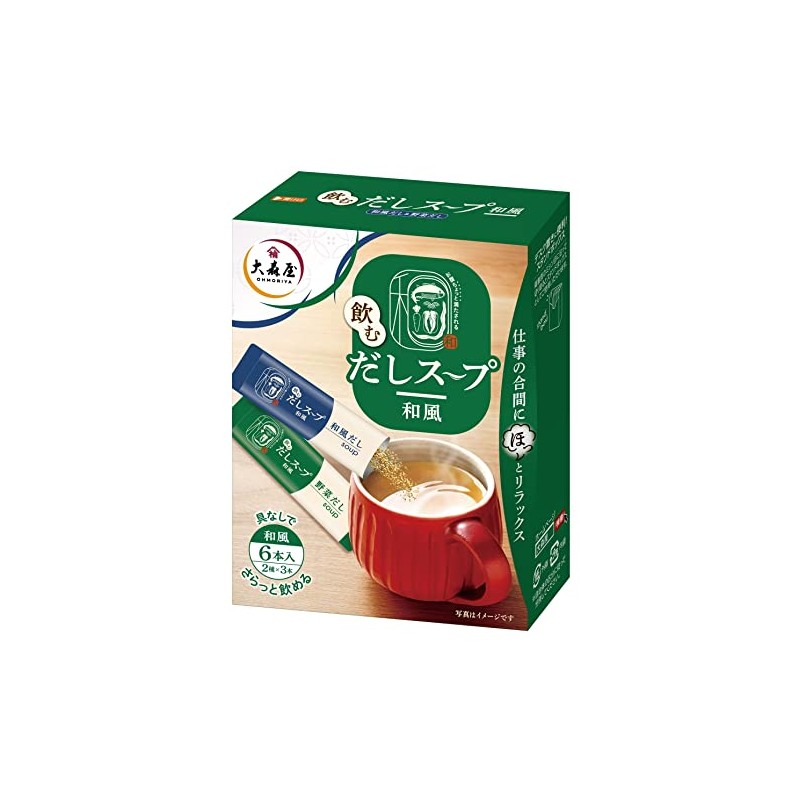 Omoriya Dashi Soup, Japanese Style, 6 Bottles x 5 Packs