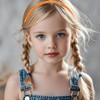 Xepeelo Orange Glitter Headbands for Women Fall Hairband Autumn Hair