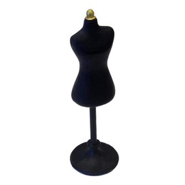 MyTinyWorld Doll's House Miniature Black Dress Maker Doll