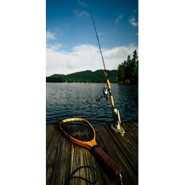 Fishing on The Dock Cornhole Decal WRAP Set (Laminated)