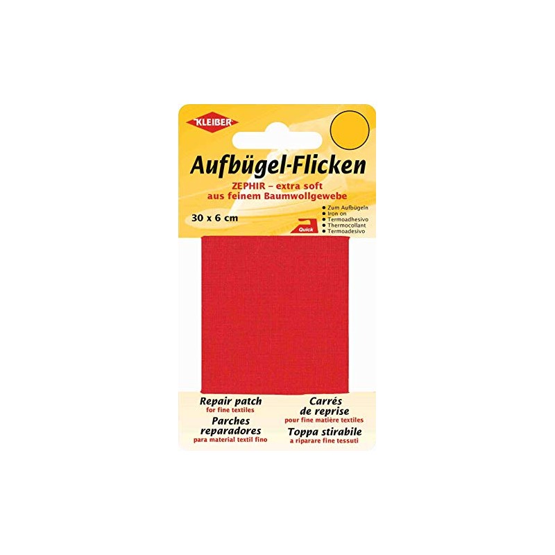 Kleiber Extra Soft Fine Cotton Iron On Repair Tape, 30cm