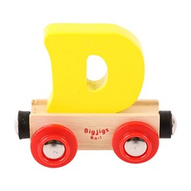 Bigjigs Rail Rail Name Letter D (Yellow)