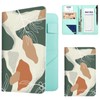 Server Book with Zipper Pocket,Waitress Book Wallet Notepad-Leaves