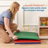 ECR4Kids SoftZone Play Patch Activity Mat Squares, Modular Playmat, Assorted,