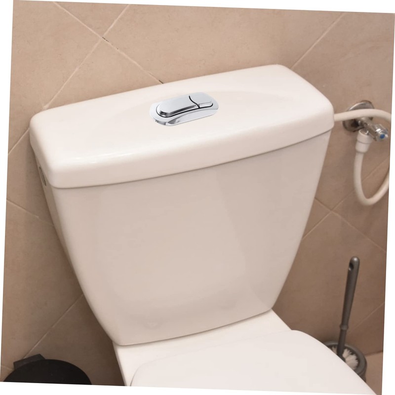 Vaguelly Oval Toilet Flush Button Black Dual Flush Button Replacement