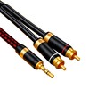 Primeda 3.5mm to 2 RCA Audiophile Audio Cable Stereo Braided