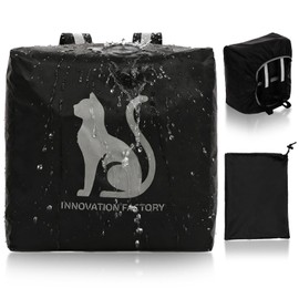 INNOVATIONFACTORY Delivery Bag, UVER-EATS Waterproof Delivery Bag, 11.8 inches (3,000 mm), Waterproof Cover, Animal Reflective, Storage Bag Included (Cats)