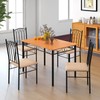 Tangkula Dining Table Set for 4, Dining Room Table Set