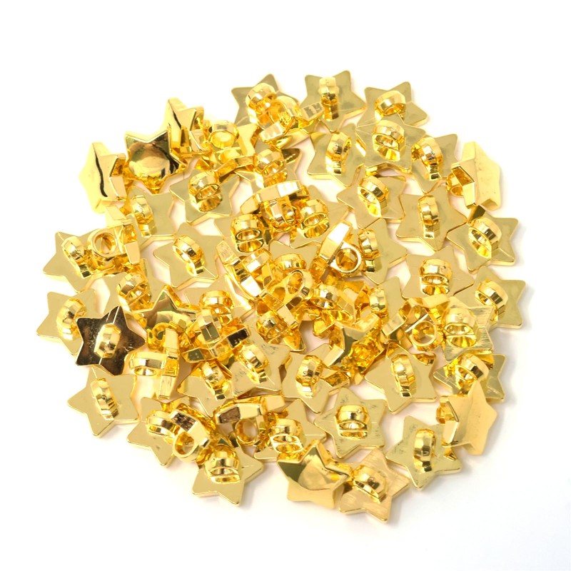 Honbay 60PCS Plastic Star Buttons Decorative Sewing Craft Buttons Embellishments