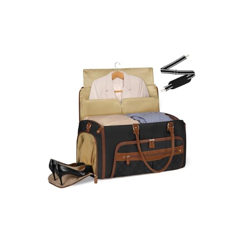 RAINSMORE Portatrajes de Viaje para Mujer 2 en 1 Maleta