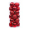 30mm/12Pcs Christmas Baubles Shatterproof Red, Christmas Tree Decorations Ball Ornaments