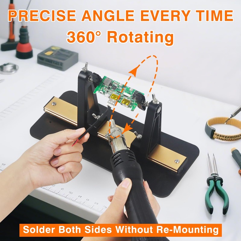 EOOKU Circuit Board Holder Helping Hands with Heavy Base for