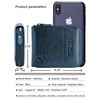 Admetus RFID Wallet for Men Leather Zip Wallet Bifold Card