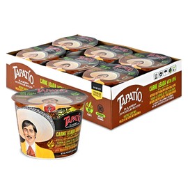Tapatio Ramen Noodle Soup - Big Bowl - Carne Asada with Lime Flavor, 3.88 Oz (Bulk Case of 6)
