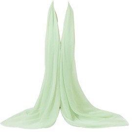 Bellonesc Women Silk Scarf Feel Lightweight 100% Cotton Scarf Shawls and Wraps for All Seasons(mint green)
