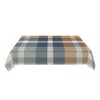 GSRONY Decorative Rectangle Table Cloths Brown Grey Beige Tartan Plaid