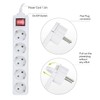 ACT Steckdosenleiste Flachstecker 5-Fach, Power Strip 1.5m, Mehrfachsteckdose mit Kindersicherung,