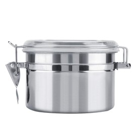 Airtight Coffee Canister, Stainless Steel Container Storage for the Kitchen Storage Tea Sugar Coffee Bean [800ml]