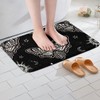 Sunnybed Gothic Bath Mat, Skull Moth Bath Mat, Teens Skeleton