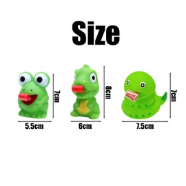 3 Animal Toys for Children, Squeeze Toy, Frog Squeeze Toy, Dinosaur Kids Toy, Tongue Pop Toy