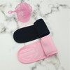 Black Velcro Face Wash Headband Face Wash Headband 4ea
