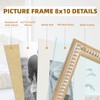 MACVAD Wooden 8x10 Picture Frame with Mat for Displays 8x10