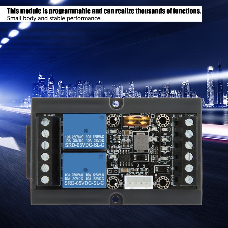 PLC Industrial Control Board FX1N-06MR Programmable Relay Delay Module with