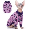 Sphynx Cats Clothes Cat Turtleneck Cotton Sweater Pullover Kitten T-Shirts
