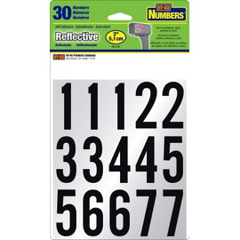 Hy-Ko Packaged Numbers & Letters, DIY Address Number Stickers for Deliveries and Navigation, Self-Adhesive House Decals for Siding, Door, Mailboxes