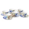BTaT- Floral Tea Cups and Saucers, 8 oz, Tea Cups
