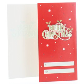 Pack Of 4 Christmas Money Wallet Gift Cards & Envelopes - Bright Merry Christmas