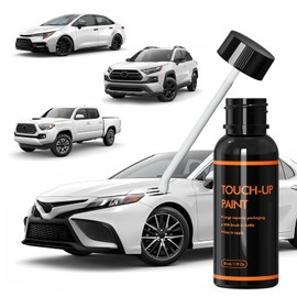 XTryfun 040 Super White Touch Up Paint for Car, DIY Car Paint Scratch Repair Kit, Automotive Paint, Quick & Easy Fix Scratch Repair Compatible with Toyota Camry/Corolla/RAV4/Tacoma/Tundra/4Runner