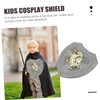 Toyvian Cosplay Shield 3pcs Shield Toy Pretend Toys Knight Toys