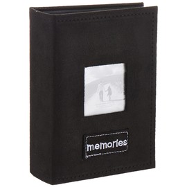 Pioneer Photo Albums PTCH-100 Embroidered Patch Faux Suede 100-Pocket Photo Album, Black