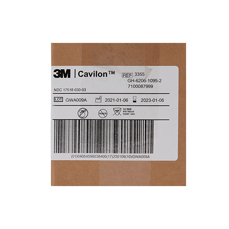 3M Cavilon Durable Barrier Cream 3355, 3.25 Ounce 3.25