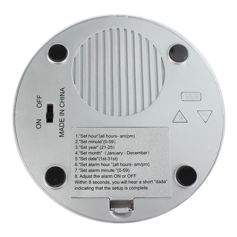 NESIGHTION Talking Clock for Blind Elderly,Extra Large Talking Alarm Clock