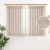 YoungsTex Short Natural Linen Curtains 45 Inch Length 2 Panels