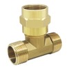 Joywayus 3/4 Inch NPT Brass Pipe Fitting Barstock Tee 3