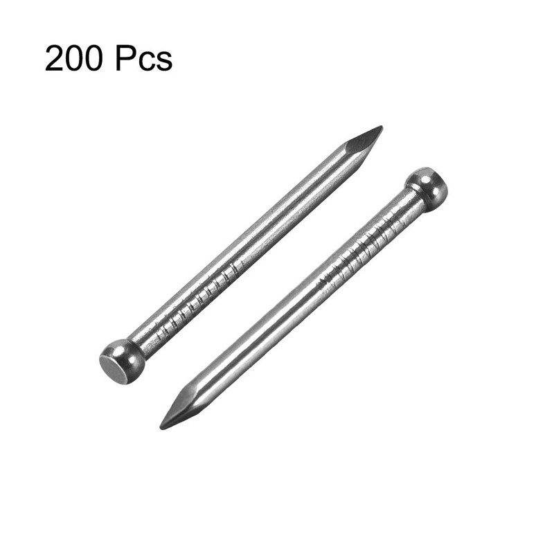 sourcing map Finishing Nails Hand-Drive Hardware Carbon Steel Nail 28mm