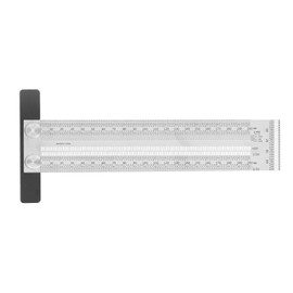 Woodworking Scribing T Rules Accuracy Marking Positioning Scribing T Ruler for Woodworking Measuring Decoration Design200mm T Ruler