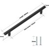 2 Pack Kitchen Cupboard Handles Stainless Steel Kitchen Door Handles
