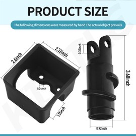 KINTLE 585196MA Chute Rotater Wormgear & 585195MA Worm Bracket Compatible with B&S Murray Craftsman 536888600, C950-52005-0, F2814-000, C950-52919-0, 536886350 Snow Throwers