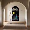 LACQWO Magnetic Chalkboard Wall Arch Decal 40"x17.3" Contact Paper Peel
