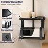 2-Tier CPAP Hose Holder for Bed,Desktop & Wall Stand for