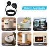 YINGAYOU Single Extension Lead Short Single Head Power Cord (Black,