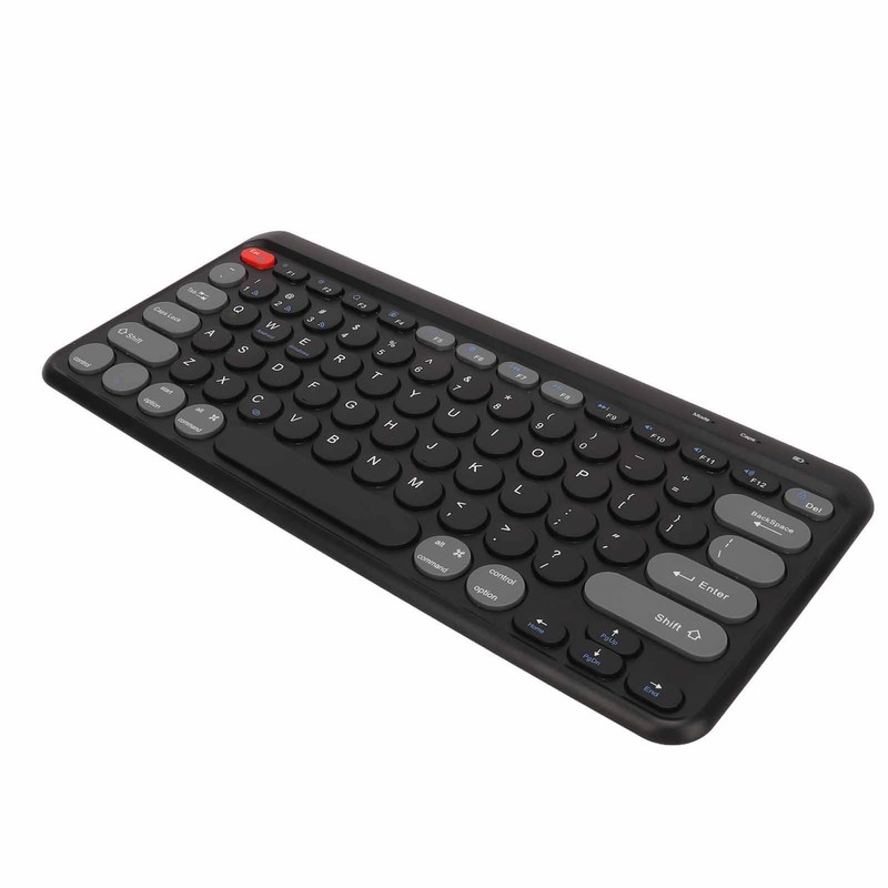 Compact Round Keycaps Mini Keyboard Wireless Bluetooth 2.4G Dual Mode