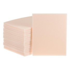 QUARKZMAN 16 Stück Schleifschwamm 5-1/2" x 4-3/8" Schleifschwämme Pad 500-600 Körnung Handschleifschwämme Blatt Nass Trocken Schleifpapier für Modell Trockenbau, Beige