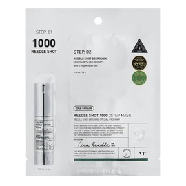 VT Cosmetics Mascarilla Hidratante CICA Reedle Shot 1000 2 Steps  Tratamiento Facial de Doble Paso para Hidratacin Intensa, Reparacin y Renovacin de  