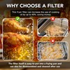 ZUCCIO Commercial Deep Fryer Filter Skimmer Basket (13.75" x 13.6")